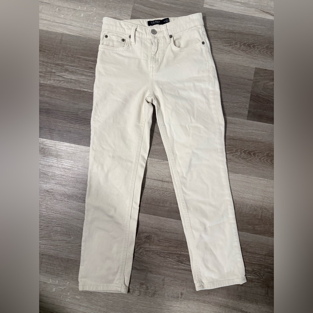 Lauren Ralph Lauren Women's Off-White Skinny Jeans